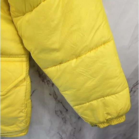 Columbia Coat Men Large Yellow Vintage 80s 90s Puffer Jacket Synthetic Insulated - Picture 4 of 16